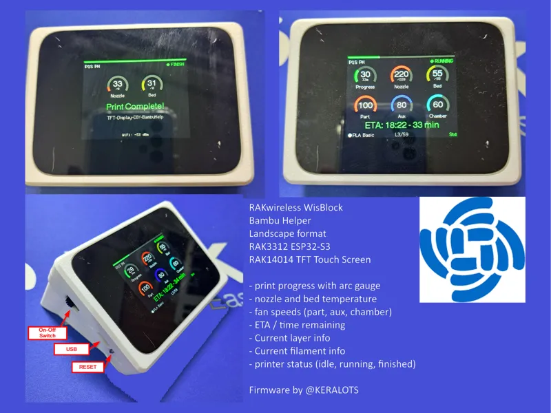 WisBlock BambuHelper Landscape