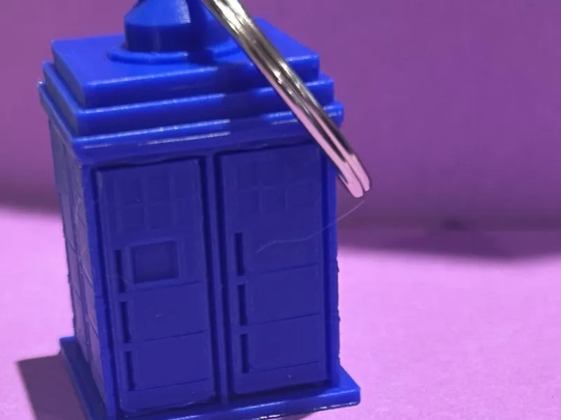 Tardis inspired Keychain