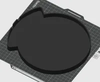 Back cover for single sided use - 4 walls, Adaptive height