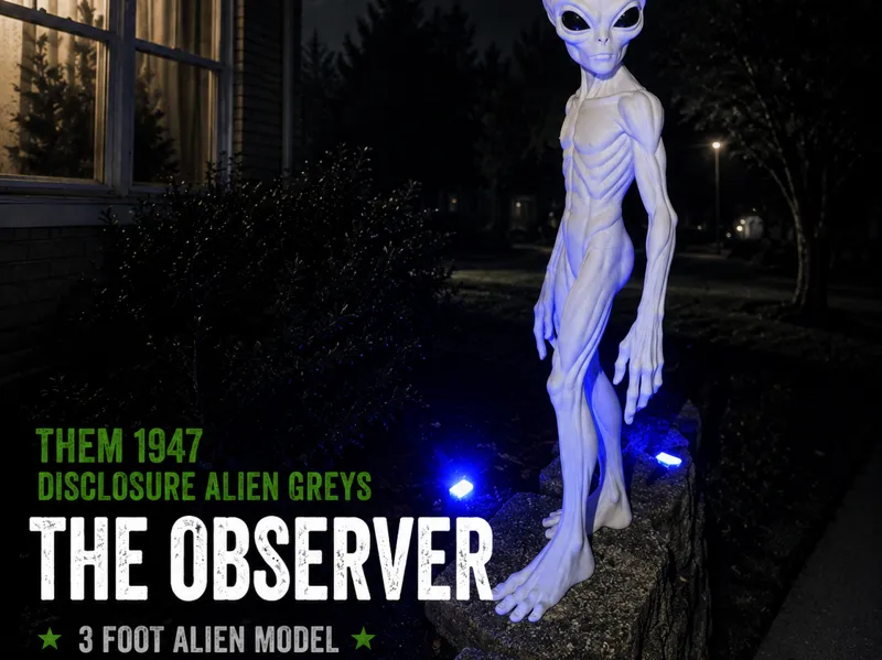 3 Foot Alien Observer THEM 1947