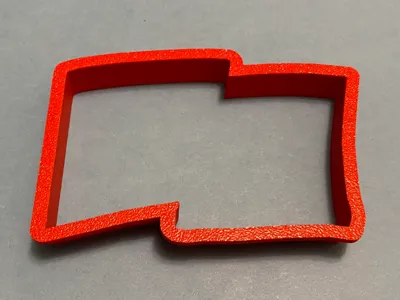Flag Cookie Cutter with Tricolor Imprint