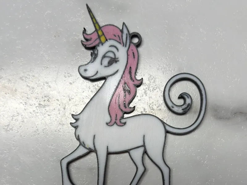 Unicorn  Ornament / Keychain