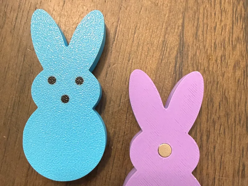 Marshmallow Bunny Magnet – Easter Fridge Decor