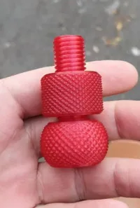 Boulon et écrou moletés fidget — photo 3