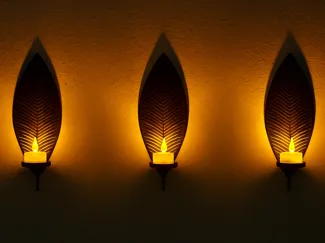 Wandhalter für LED-Teelichter