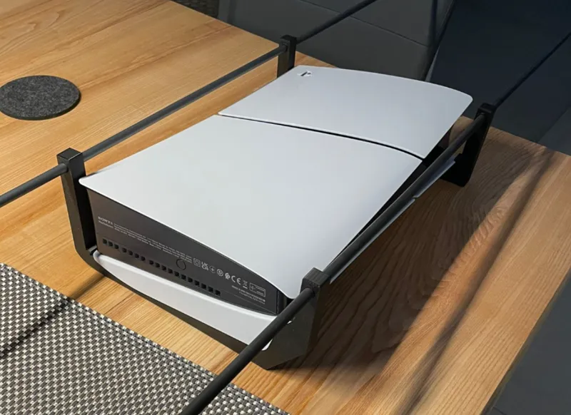 PS5 Slim hangmount on 8mm round rods