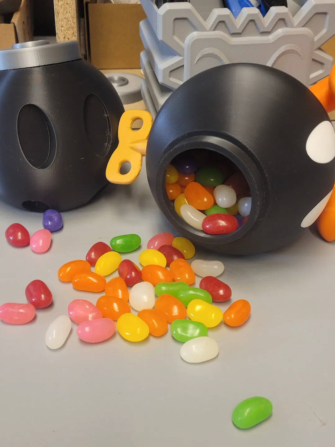 Multi-part Bob Omb Jar for Jelly Beans view 2