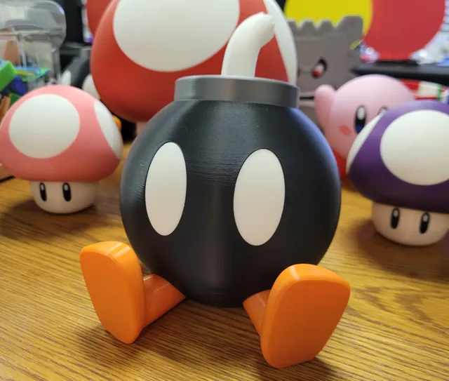 Multi-part Bob Omb Jar for Jelly Beans