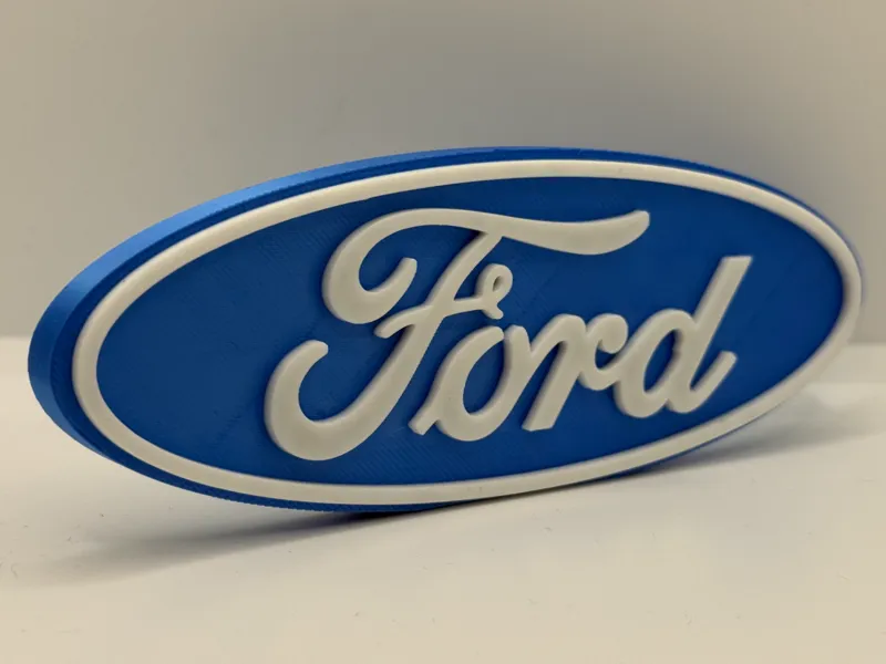 Ford Logo - Blue Oval - Stands On It's Own