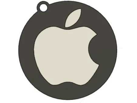 Apple Logo Key Chain