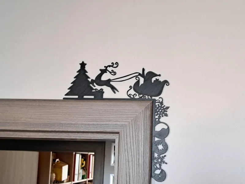 christmas door decor santa