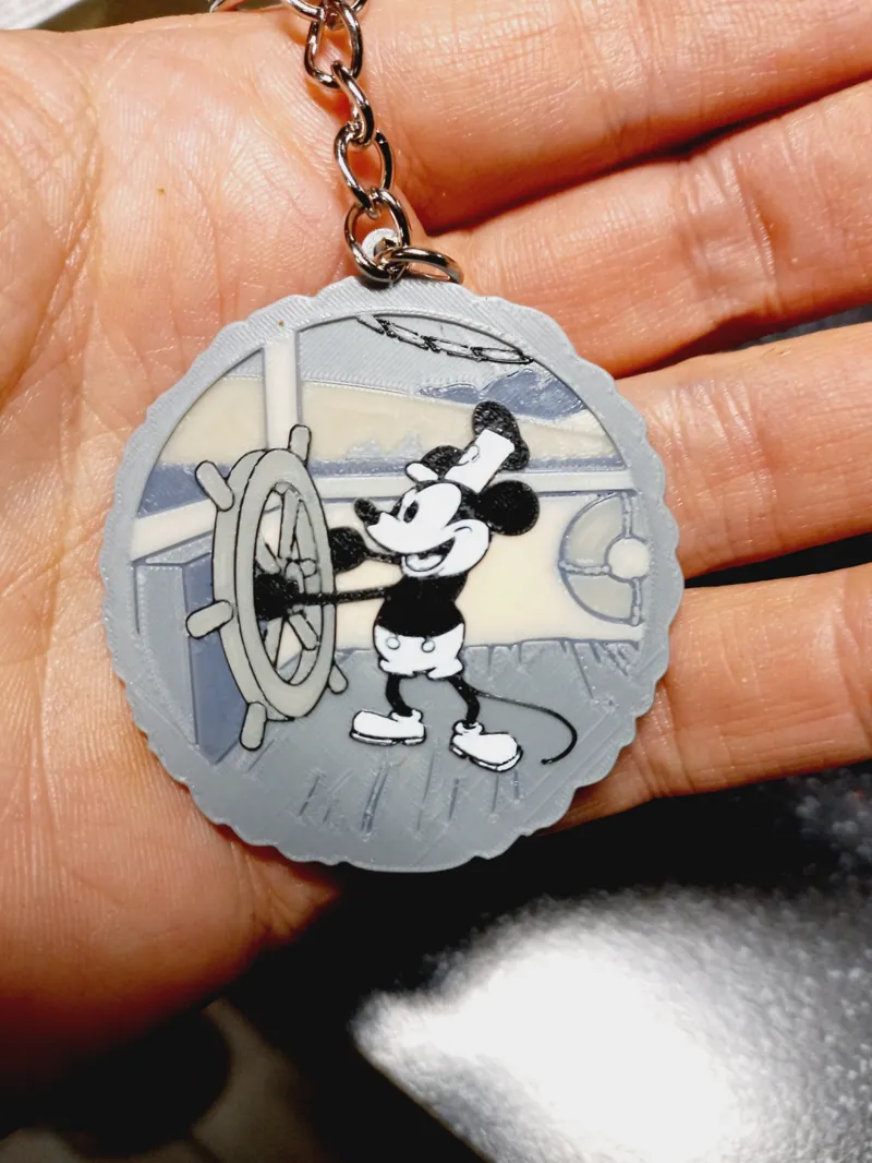 Keychain Balloon Collection Nr 2 Mickey Mouse Steamboat Willie