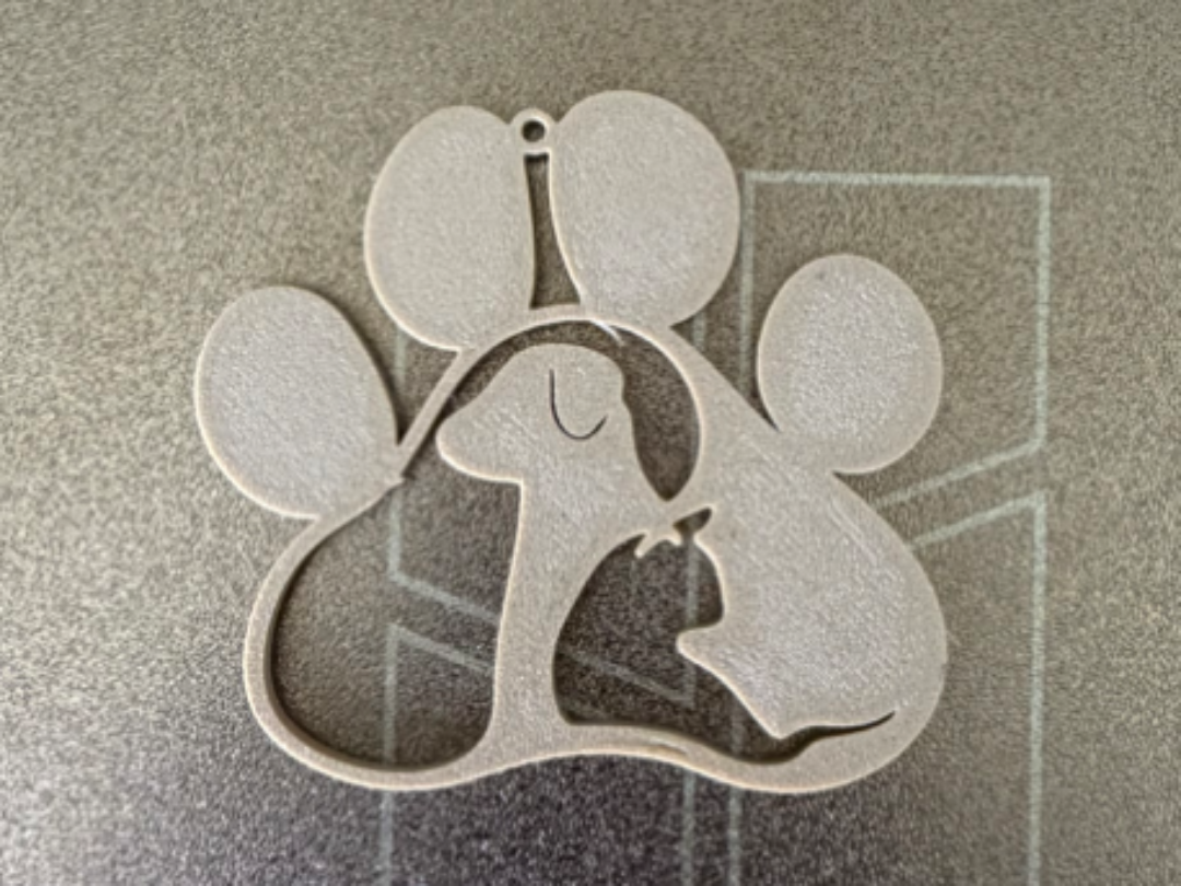 Wolf keychain