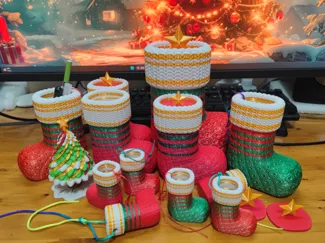 Christmas boots， Christmas stockings，decorations
