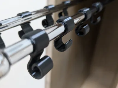 Clip-On Towel Rail Hooks
