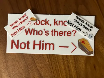 Funny Knock Knock Joke Signs