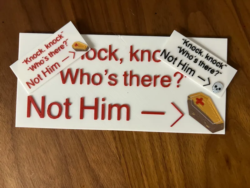 Funny Knock Knock Joke Signs