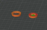 0.08mm layer, 2 walls, No Support (minor brim only)
