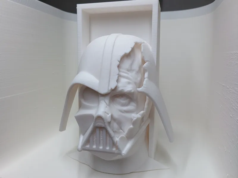 Darth Vader broken helm - book nook