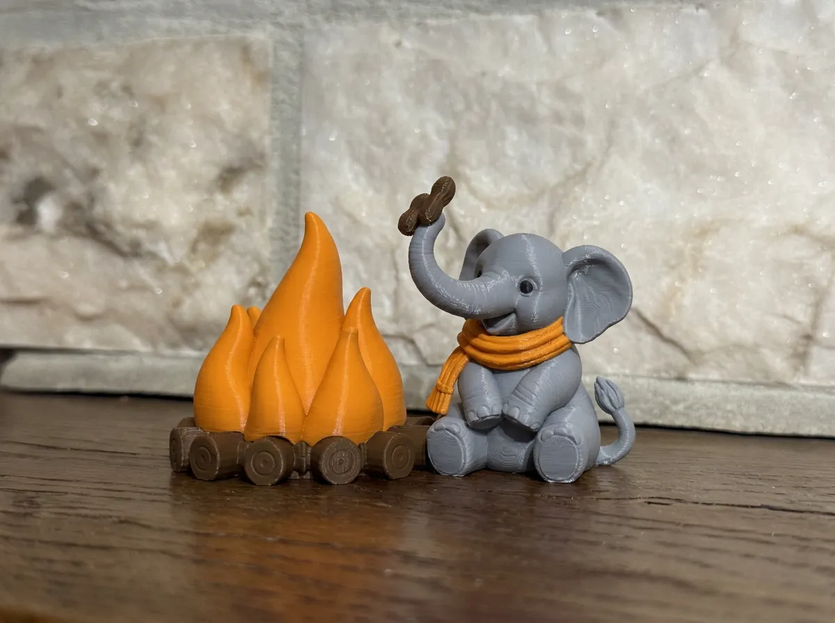 Fireside Friends Tealight Holder Elephant view 2