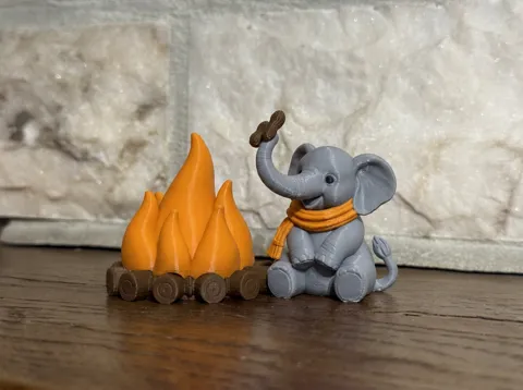 Fireside Friends Tealight Holder Elephant view 2