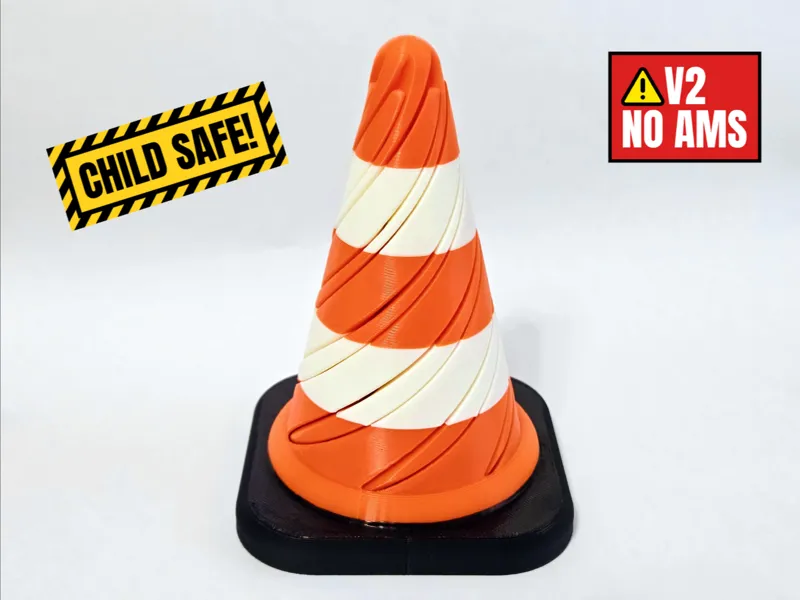 Passthrough Traffic Cone Fidget V2 (+200%)