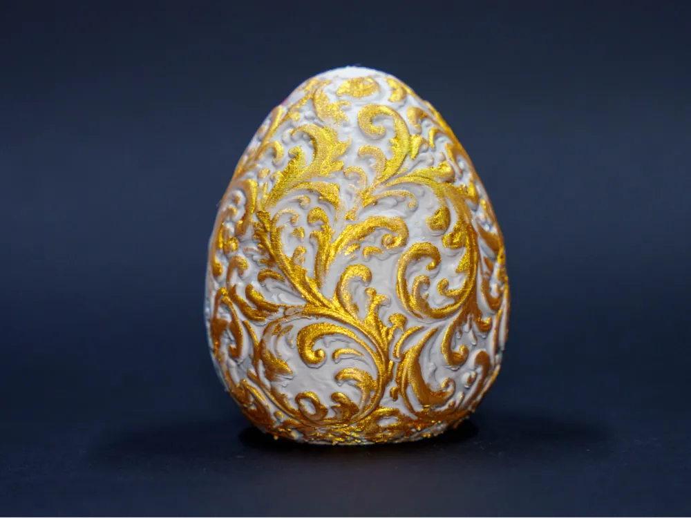 Ornate Easter Egg – Gold Metallic Faberge - Free 3D Print Model ...
