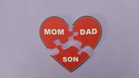 3-Piece Heart Puzzle (Customizable Text)