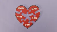 5-Piece Heart Puzzle (Customizable Text)