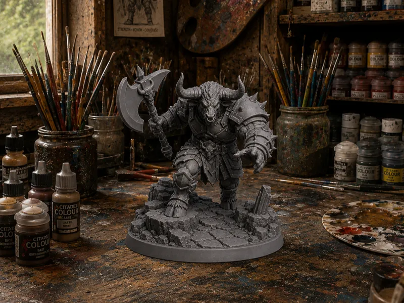 Fantasy Stier-Krieger