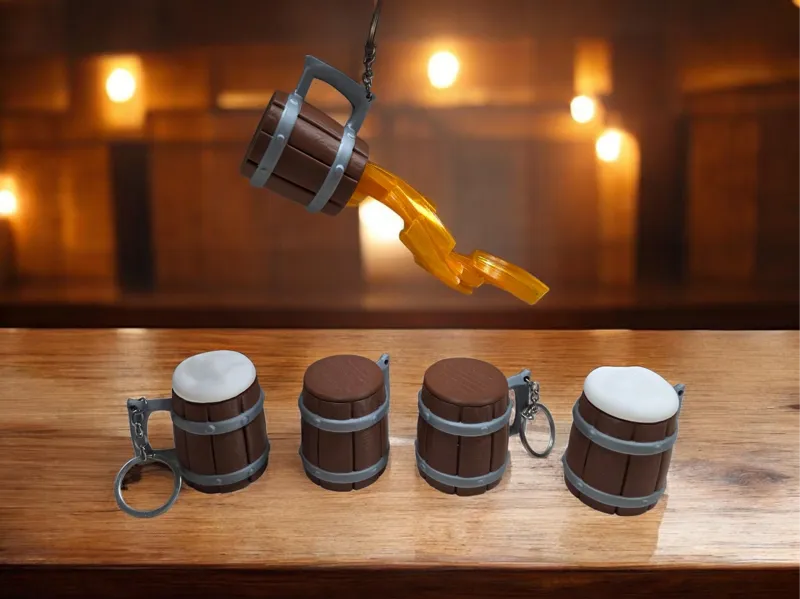 Wooden Beer Mug Overturned