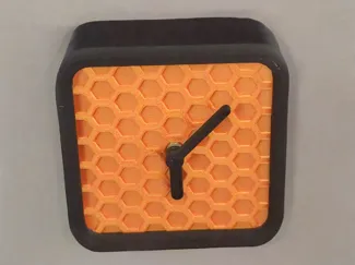 Hexagon desk clock
