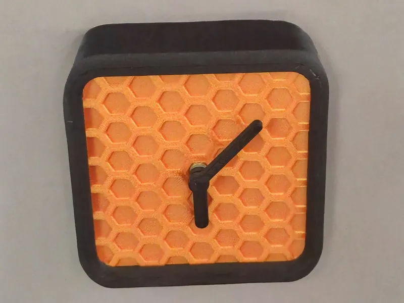 Hexagon desk clock