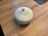 0.2mm layer, 2 walls, 15% infill, Hohe Schale mit 100mm Höhe