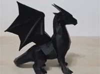 Dragon géométrique low poly — photo 2