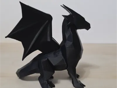 Low Poly Geometric Dragon