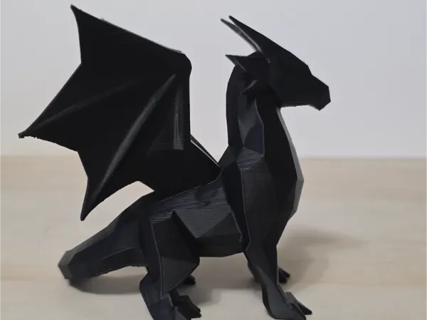 Dragon géométrique low poly