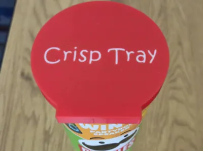 Pringles lid, tray, best friend
