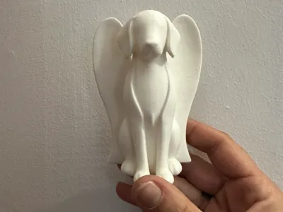 minimalist winged dog