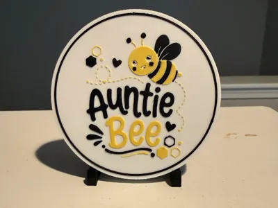 AUNTIE BEE - BEVERAGE COASTER