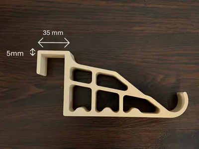 Heavy Duty Over Door Hook Hanger (35mm door width)