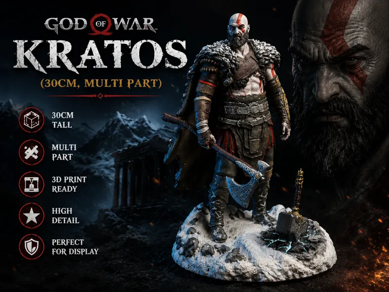 God of War Kratos (30CM, Multi part)