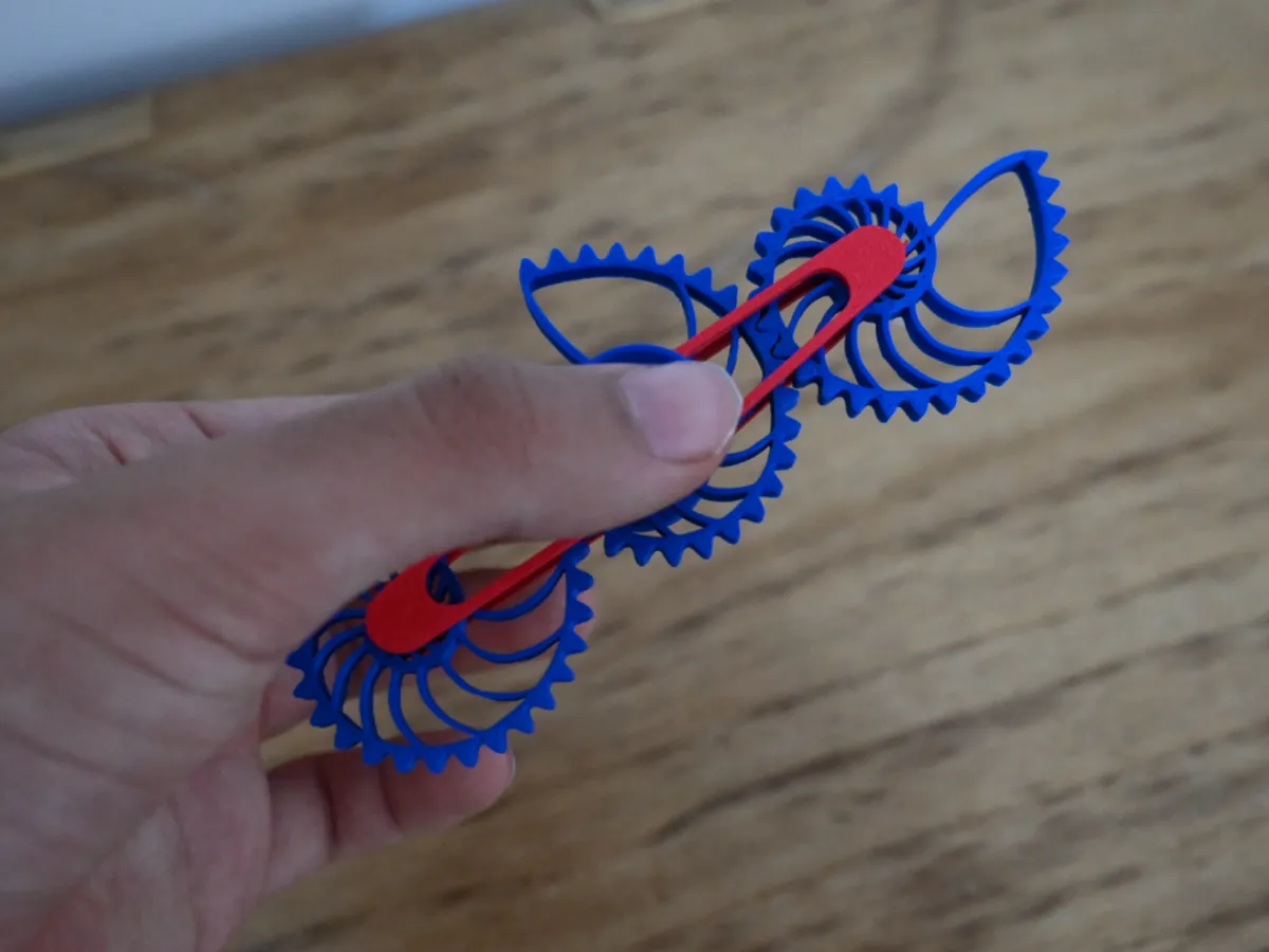 Nautilus gear fidget spinner - Free 3D Print Model - MakerWorld