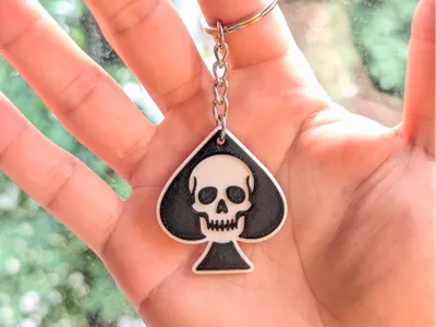 Skull of Spades - Keychain
