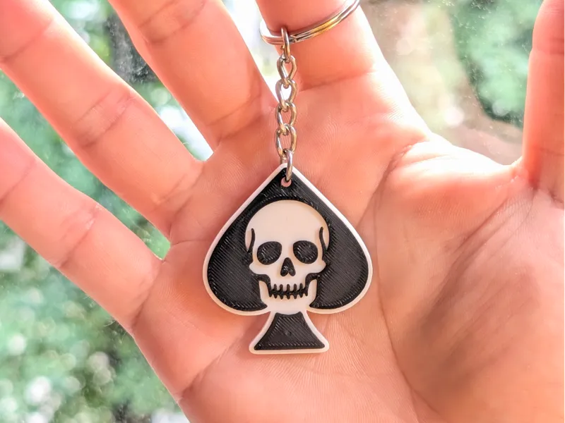 Skull of Spades - Keychain