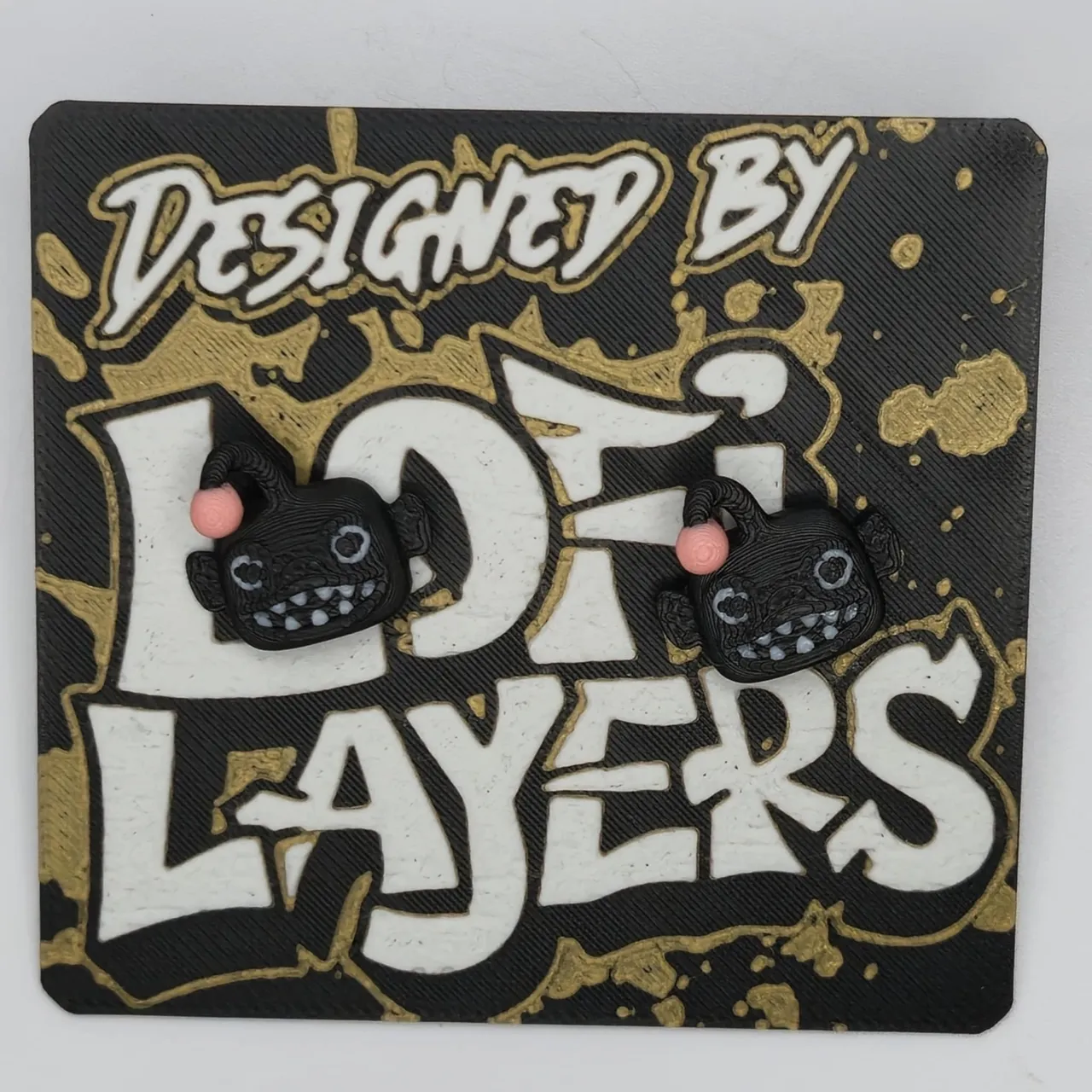 Angler Fish Popper Earrings view 4