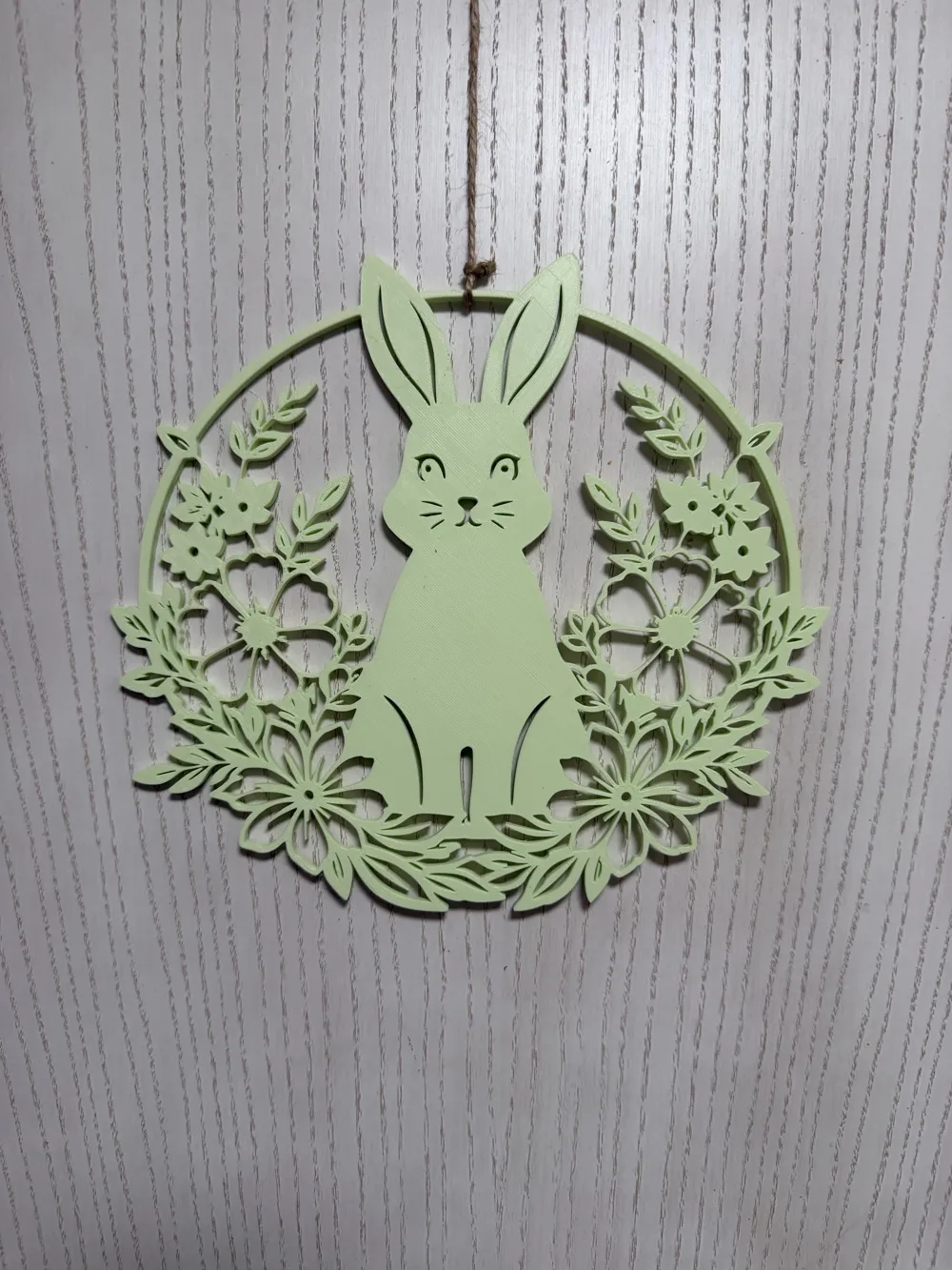 Filigree Easter Wreath with Rabbit Spring & Door Decoration - Free 3D ...