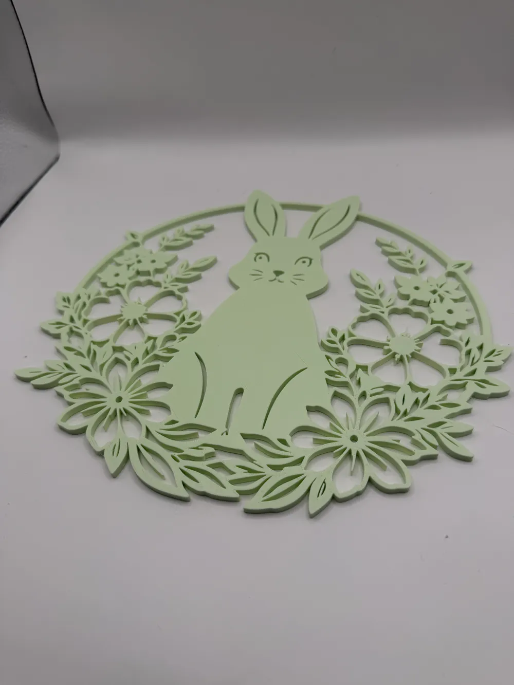 Filigree Easter Wreath with Rabbit Spring & Door Decoration - Free 3D ...