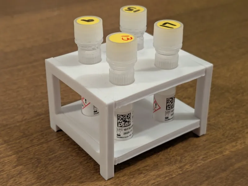Tube Rack for bioMérieux Mass Spectrophotometer