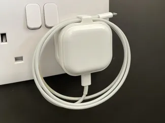 Apple charger cable organiser with clip
